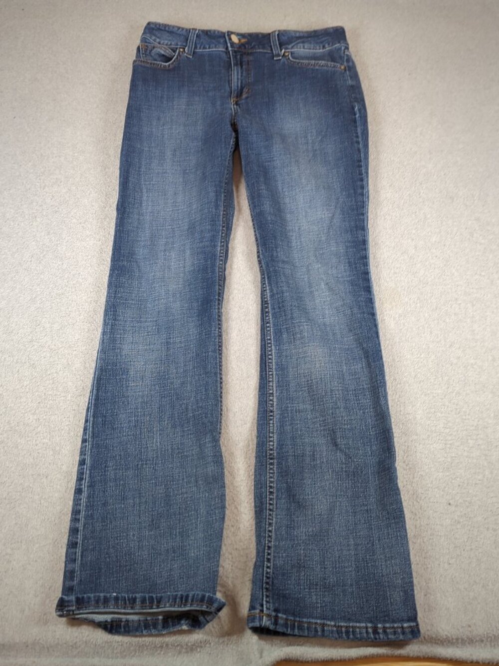 Wrangler Jeans Juniors 11X34 Blue Medium Wash Mid Rise Bootcut Stretch Denim